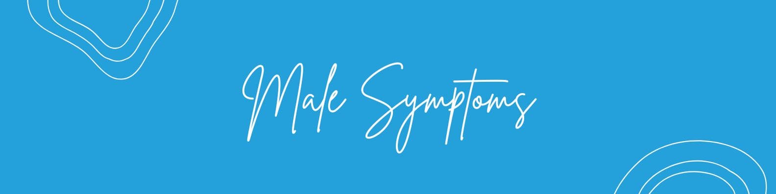 Male Symptoms Solid Blue background
